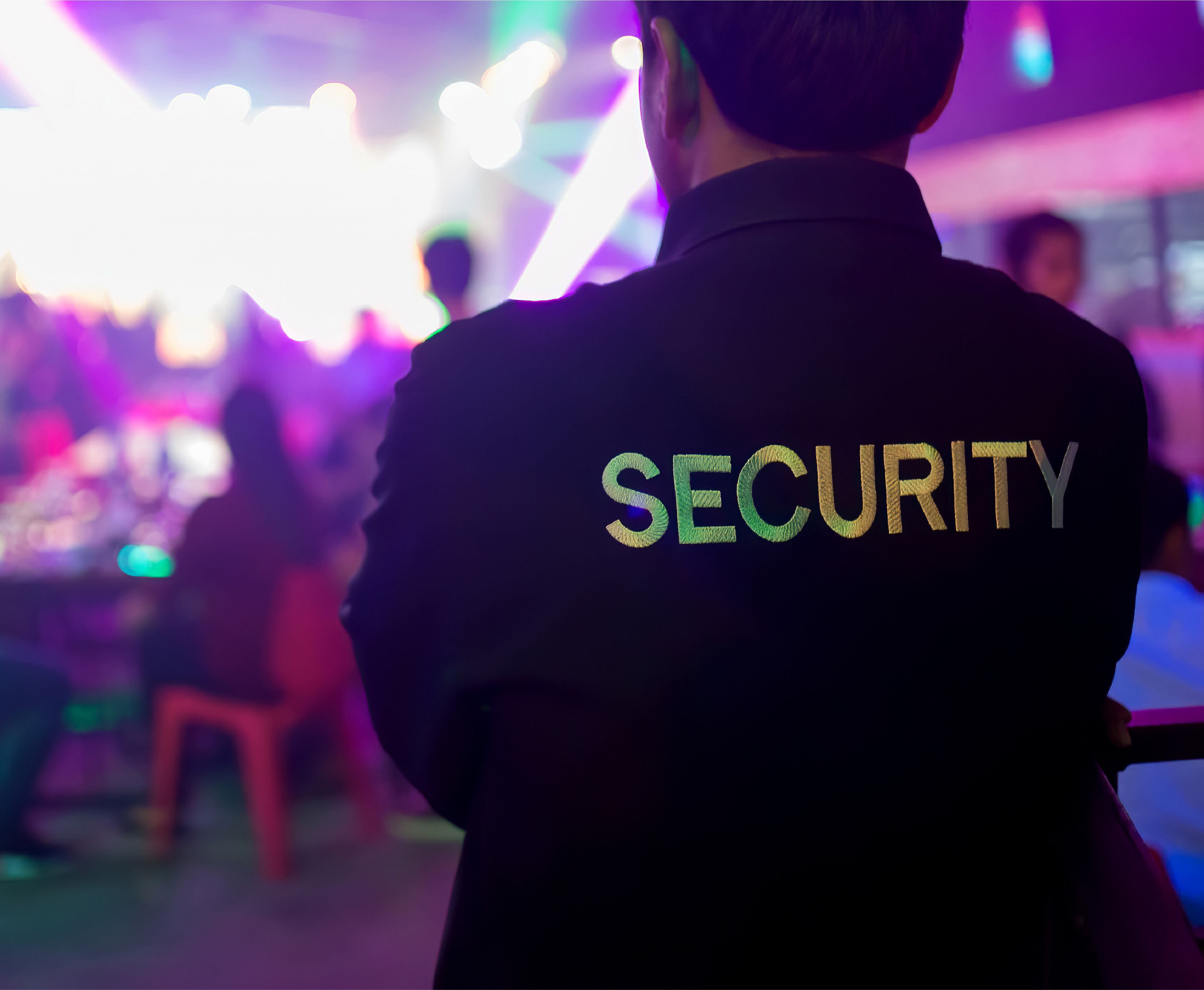 Professional event security staff